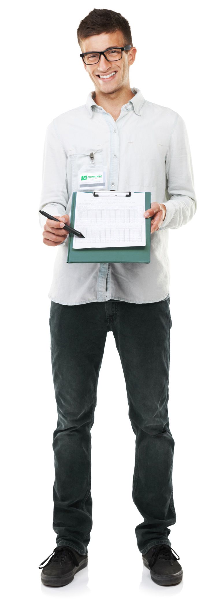 guy holding clipboard