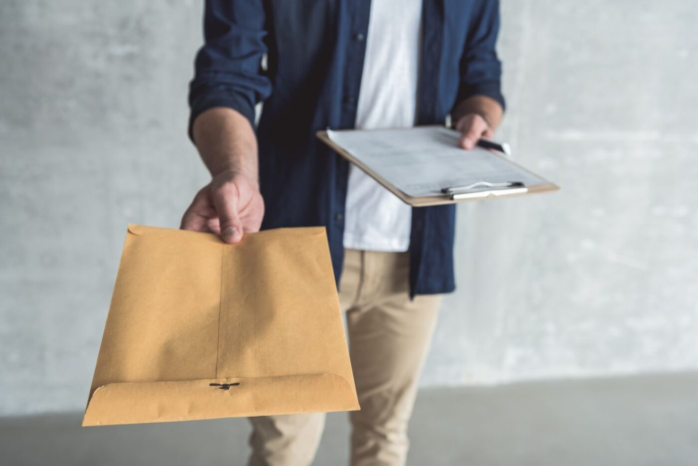 guy serving document